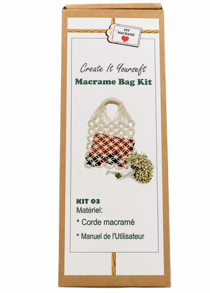 Kit de Création Sac Macramé DIY Macramé