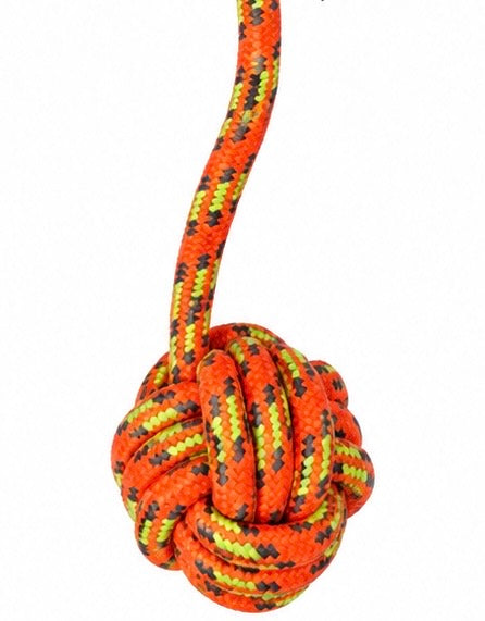 Corde Jouet pour chien ForPet – Orange fluo – 41 cm