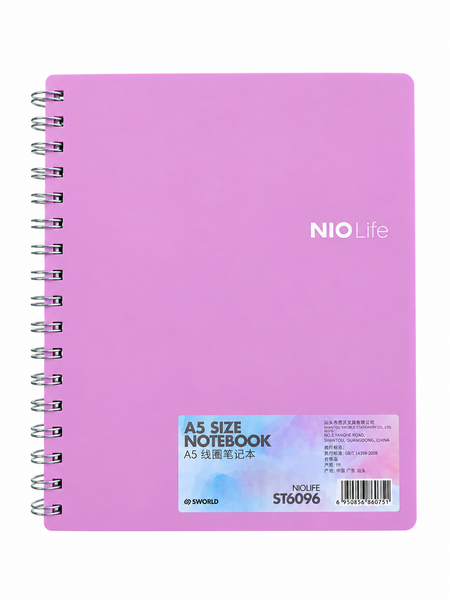 Cahier NoteBook Nio Life Rose - A5