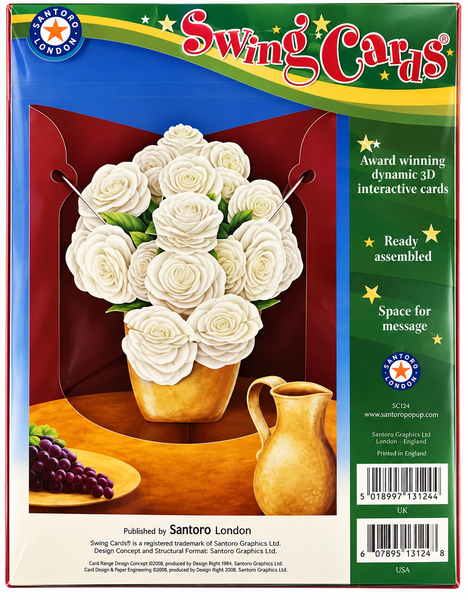 Carte de Voeux 3D Intéractive Santoro London Fleur