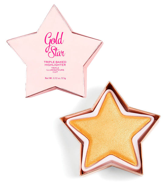Enlumineur I Heart Revolution – Triple Baked Highlighter Star of the Show – Gold Star