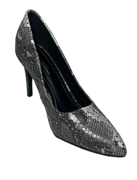 Escarpins Grands Boulevards Gris Python Femme