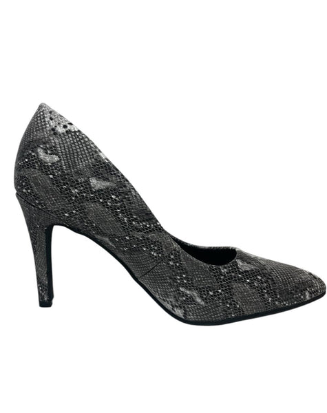 Escarpins Grands Boulevards Gris Python Femme