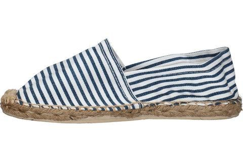 Espadrille Blanche et Bleu Marine Unisexe