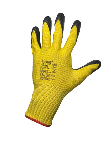 Gants de protection Pruspol jaune et noir