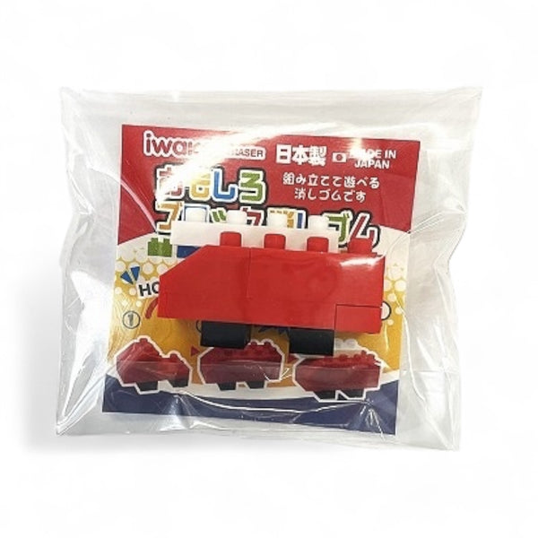 Gomme à assembler camion de pompier Iwako