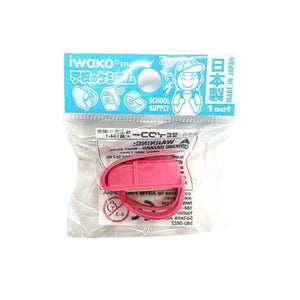 Gomme cartable rose Iwako