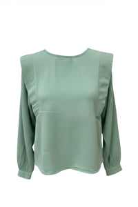 Haut Season vert manches longues femme
