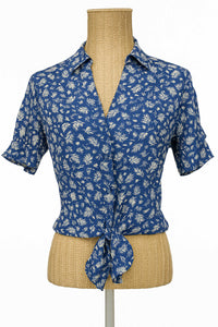Chemisier Haut YCoo Paris Femme Bleu Marine