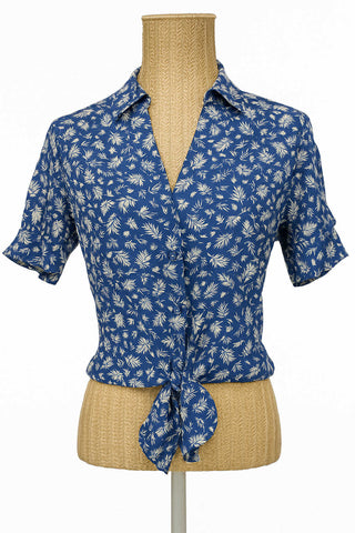 Chemisier Haut YCoo Paris Femme Bleu Marine