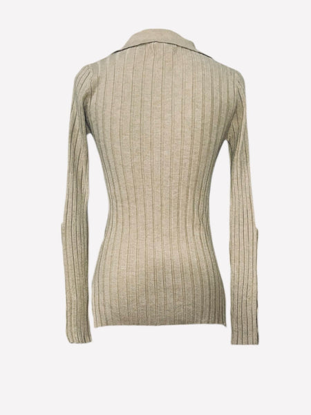Haut manches longues Amy Lynn marron femme