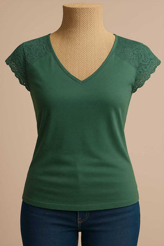 Haut debardeur vert Lulumary