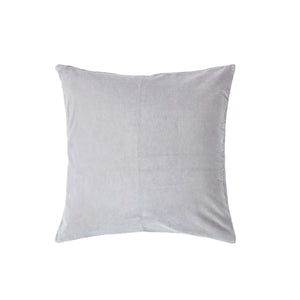 Housse de coussin grise – 45×45 cm – Velours 100 % polyester
