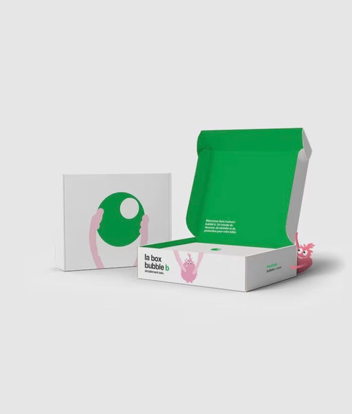 Coffret Bubble B Naissance Soin Corps 100% d’origine végétale