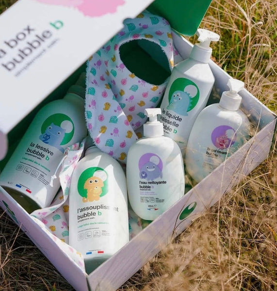 Coffret Bubble B Naissance Soin Corps 100% d’origine végétale