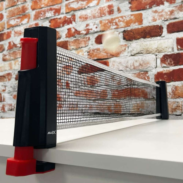 Filet tennis de table rétractable Ping Pong Jelex Noir/Bordeau