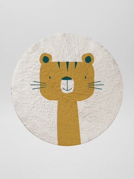Tapis Tigre Rond 80 cm de diamètre