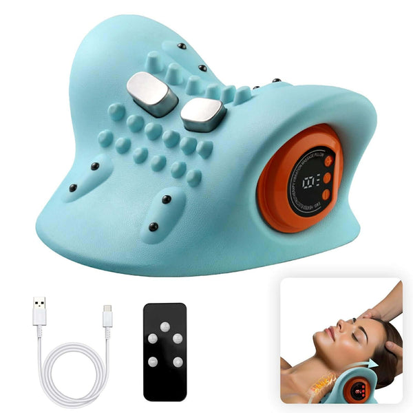 Masseur Cervical EMS Chauffant Sans Fil