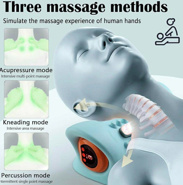 Masseur Cervical EMS Chauffant Sans Fil