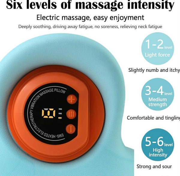 Masseur Cervical EMS Chauffant Sans Fil