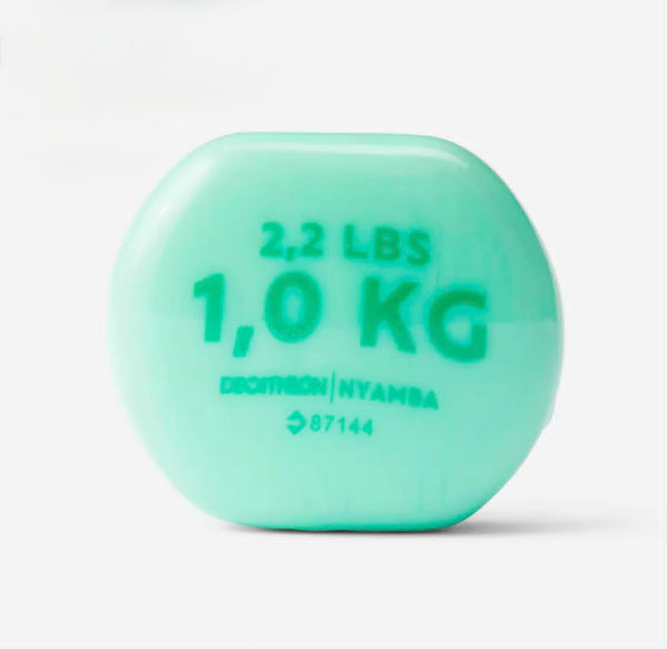X2 haltères Domyos fitness 1 kg vert clair