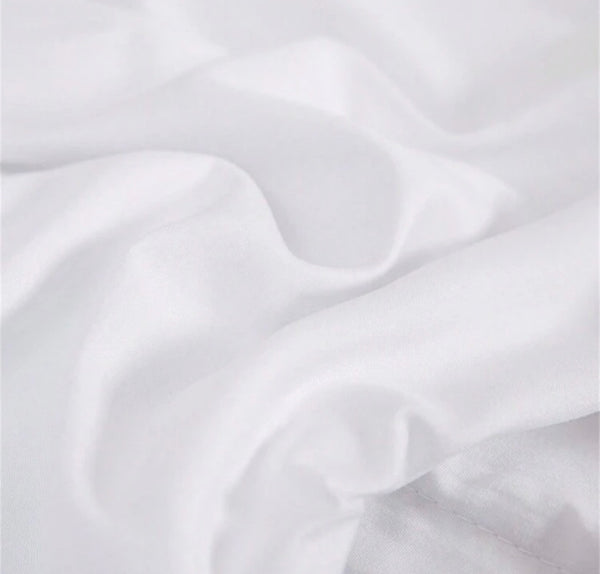 X2 taies d’oreiller blanches 50×70 cm – 57 fils – 100 % coton
