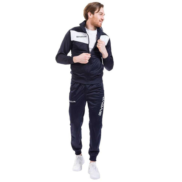 Survêtement Givova Bleu Marine / Blanc Homme