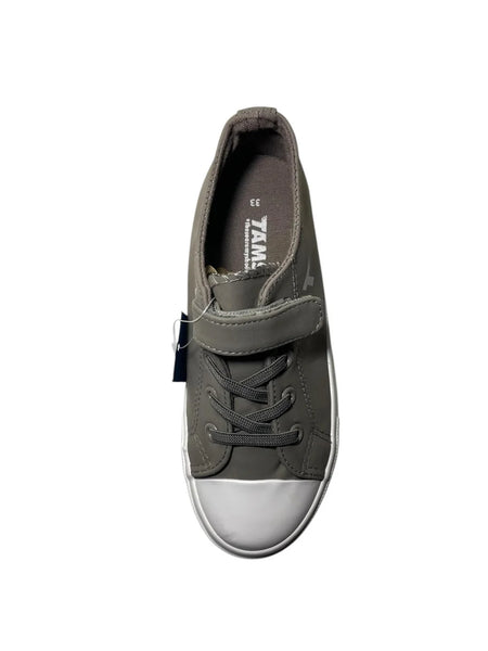 Baskets chaussures Tams Grise à scartch garçon