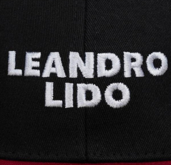 Casquette noir/rouge Leandro Lido