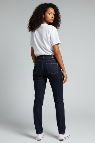 Jean Esprit New York mid skinny bleu femme