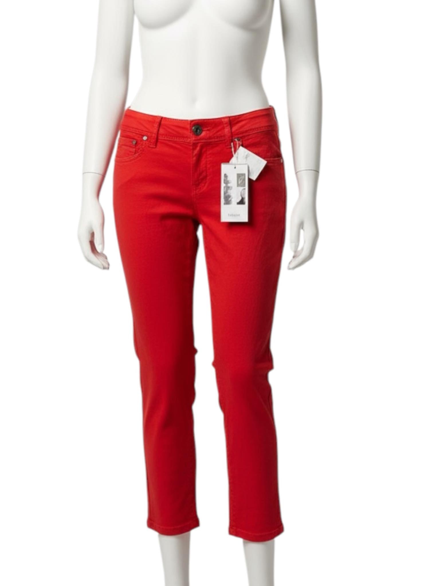 Jean Tokyo Mid Waist Fransa rouge femme