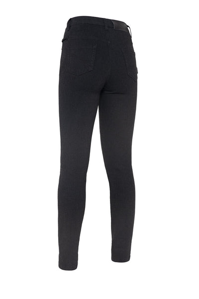 Jean moto Ruby Monolayer slim-fit noir femme