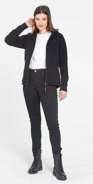 Jean moto Ruby Monolayer slim-fit noir femme