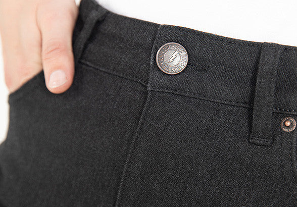 Jean moto Ruby Monolayer slim-fit noir femme