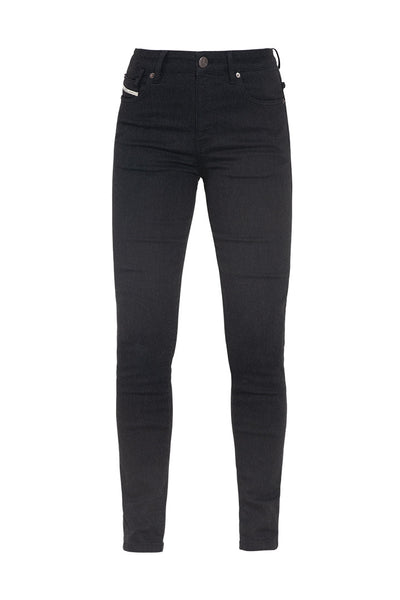 Jean moto Ruby Monolayer slim-fit noir femme