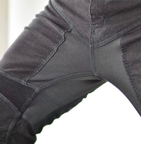 Jean moto Trilobite Parado regular fit noir femme