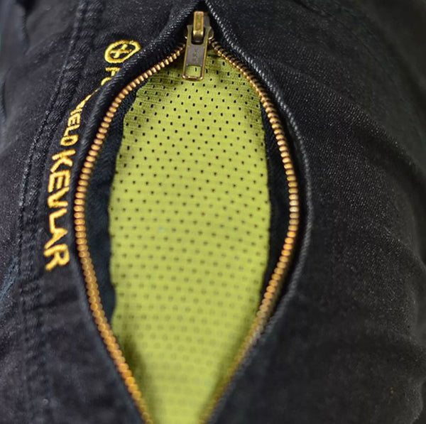 Jean moto Trilobite Parado regular fit noir femme