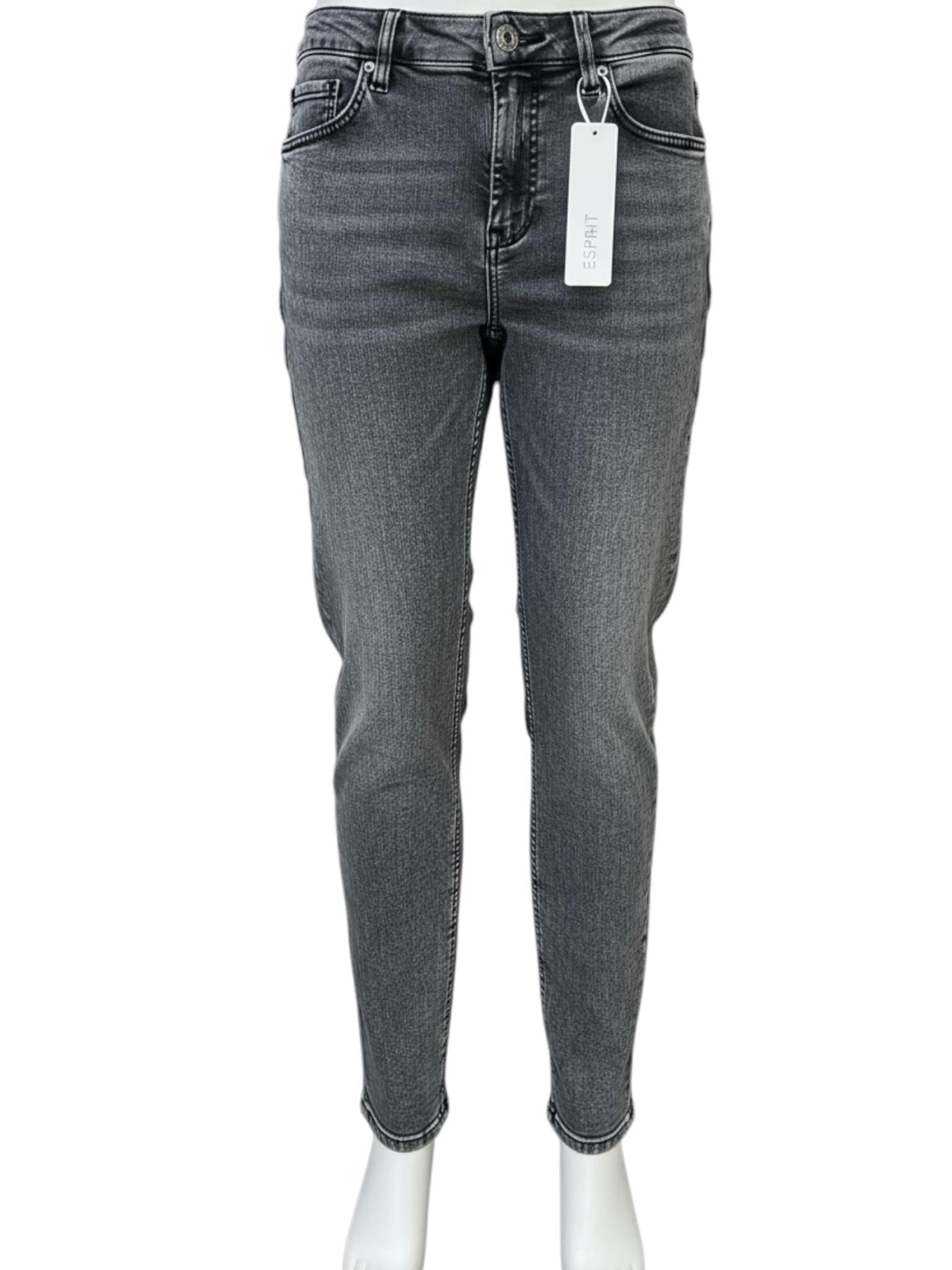 Jean slim Esprit gris femme