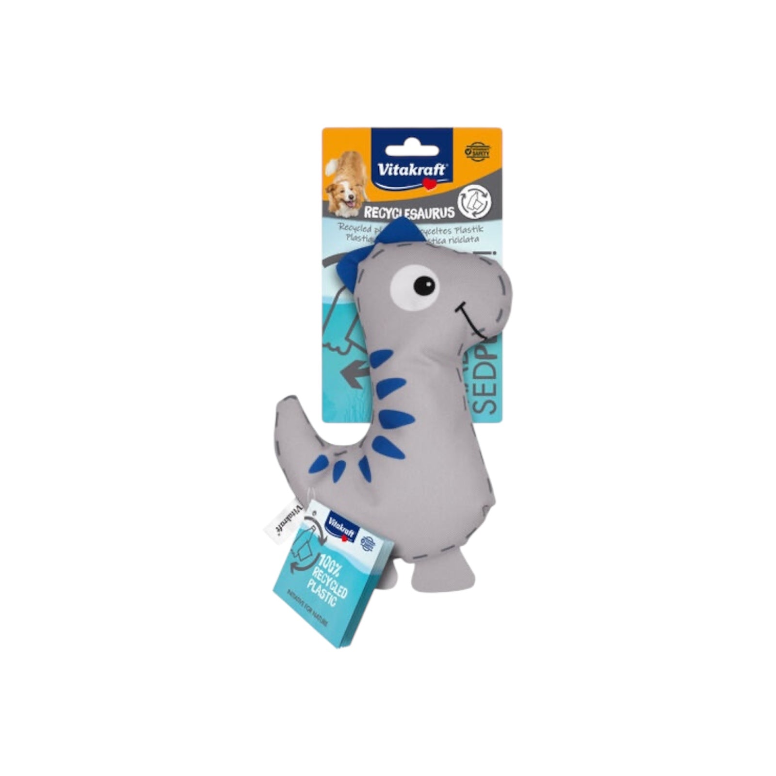 Jouet pour chien Gris Vitakraft Dinosaure – 23 cm
