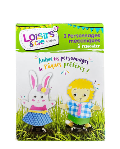 Kit mécanique à créer et à remonter – Lapin et mouton – Loisirs & Cie Roland