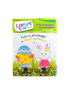 Kit mécanique à créer et à remonter – Lapin et poussin – Loisirs & Cie Roland