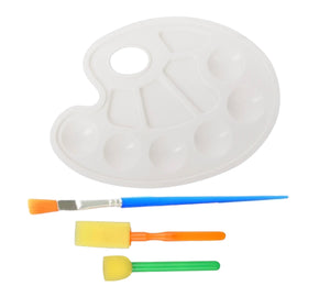 Kit palette de peinture + pinceaux éponge – Yue Hua Cai