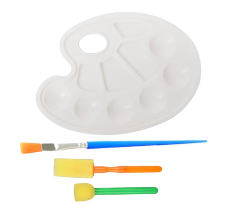 Kit palette de peinture + pinceaux éponge – Yue Hua Cai