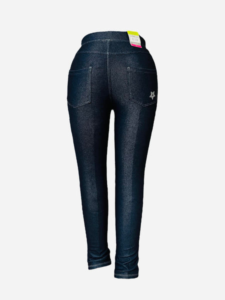 Legging fit Stooker Boys & Girls Léa bleu marine motif étoile fille