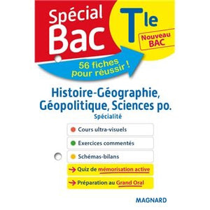 Livre-Spécial Bac Fiches Histoire-Géo Géopolitique Sciences Po Tle Bac 2021