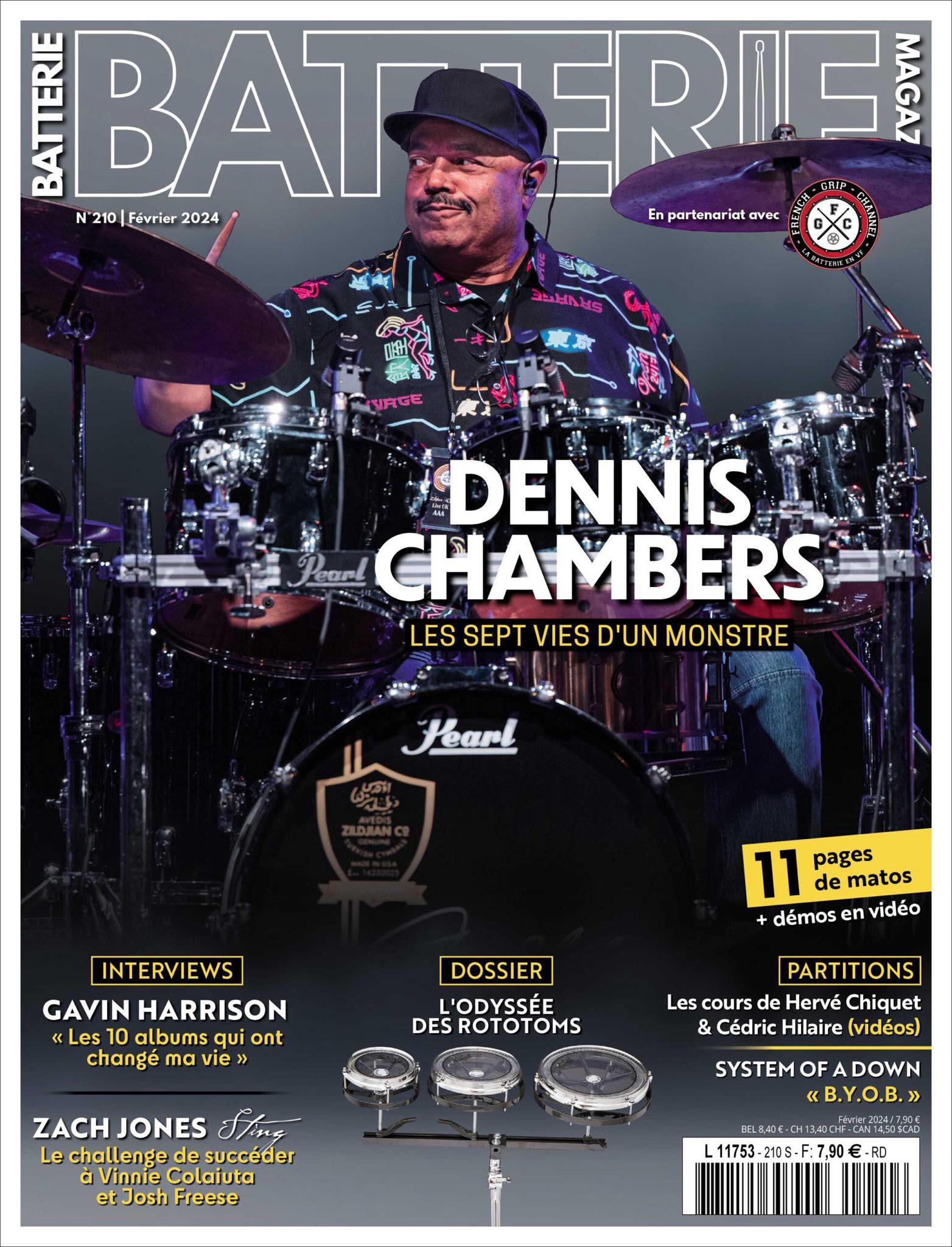 Magazine-Numéro 210 -BATTERIE /BATTEUR MAGAZINE