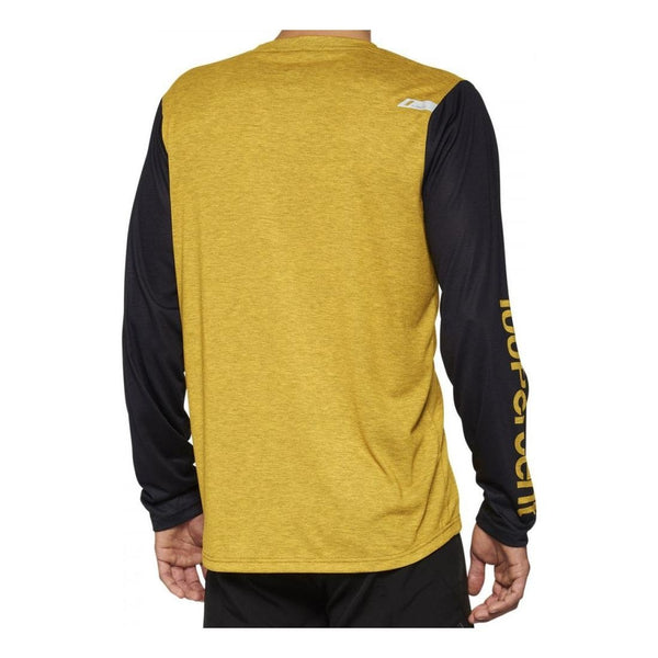 Maillot Cycliste 100 Percent Airmatic Sp22 Manches Longues Jaune/Noir