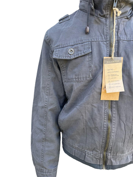 Manteau à capuche Kalamton gris Garçon