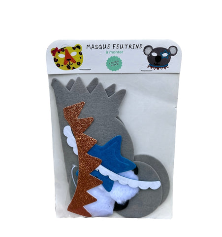 Masque en feutrine à monter Gers Equipements – Motif Ours