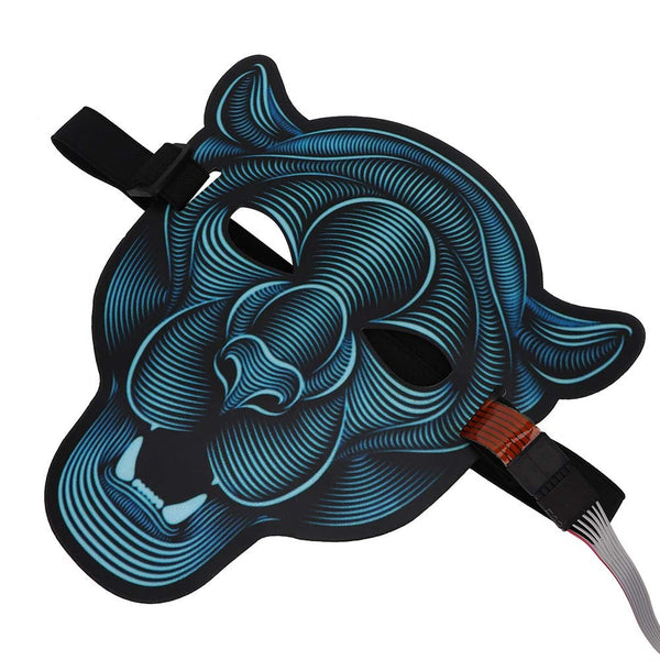 Masque panthère lumineux réactif au son – Goodmark
